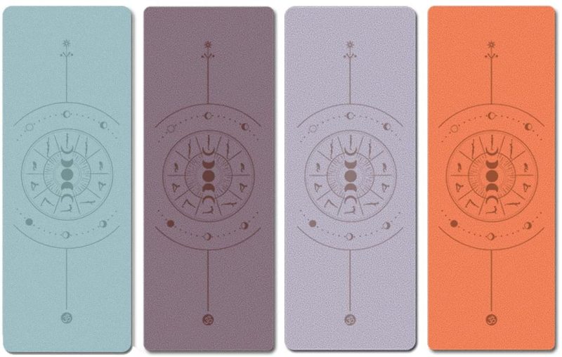Haiteng 2023 New Premium Frosted Texture Wholesale matt PU Natural Rubber Non-Slip Yoga Mat