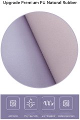 Haiteng 2023 New Premium Frosted Texture Wholesale matt PU Natural Rubber Non-Slip Yoga Mat