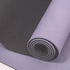 Haiteng 2023 New Premium Frosted Texture Wholesale matt PU Natural Rubber Non-Slip Yoga Mat