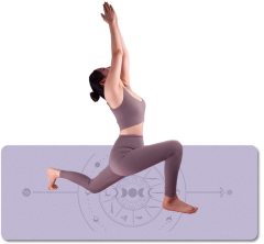 Haiteng 2023 New Premium Frosted Texture Wholesale matt PU Natural Rubber Non-Slip Yoga Mat