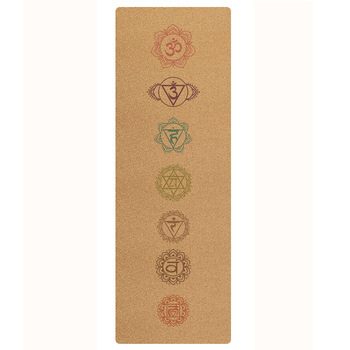 Haiteng Natural Gym Rubber Cork Yoga Mat Best selling Custom Logo Printed Eco Friendly Pilates Fitness Exercise