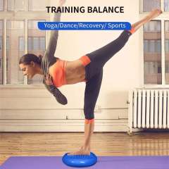 Inflatable Wobble Cushion Balance Disc Stability Trainer for Balance Training PVC Yoga Exercise Balance Board with Hand Pump
