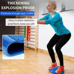 Inflatable Wobble Cushion Balance Disc Stability Trainer for Balance Training PVC Yoga Exercise Balance Board with Hand Pump