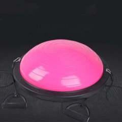 Stability Fitness Gym Yoga Pilates Half Balance Ball with Resistance Bands and Air Pump