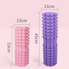 Haiteng Factory Hot Sale Massage Fitness Hollow Yoga Column High Density EVA Customised Foam Roller Wholesale For Exercise