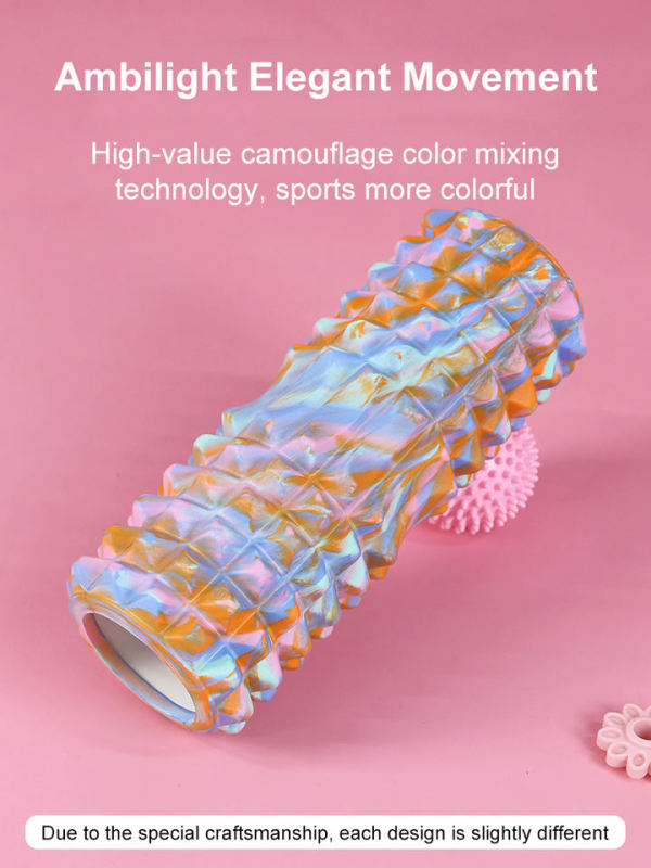 Haiteng Hot Sale foam rollers Wholesale Camouflage Muscle Relax Eco Friendly Fitness 33CM Custom foam rollers For Yoga