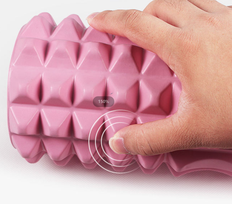 Haiteng Factory Hot Sale Massage Fitness Hollow Yoga Column High Density EVA Customised Foam Roller Wholesale For Exercise