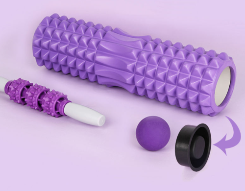 Haiteng Deep Muscle Release GYM Fitness eco friendly Foam Roller Wholesale 3 in 1 Foam Roller Set Factory Foam Roller bulk Kit