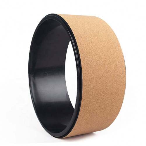 Haiteng Wholesale Private Label Eco Friendly Improving Backben Cork Yoga Wheel Spine Exercise Pilates Wheel Workout Fitness Equipment