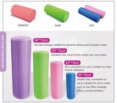 Wholesale EVA Fitness Foam Roller OEM Relax Exercise High Density Massage deep Tissue Yoga Foam Roller For Gym Pilate Recovery Roller