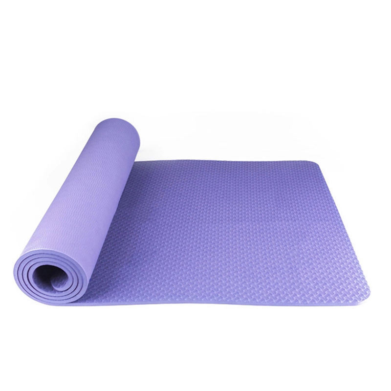 Haiteng Custom Print Yoga Mat Manufacturer Organic 100% TPE Cheap Mat Anti Slip High Density Fitness Eco Friendly Yoga Mat Wholesale