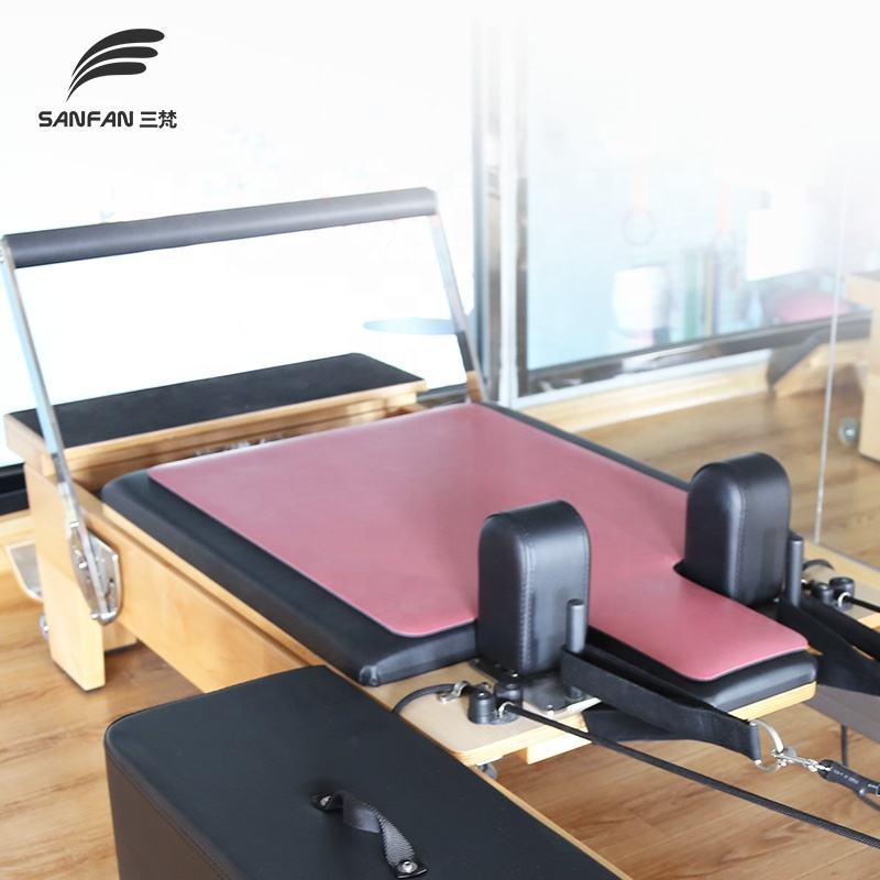 SANFAN Non Slip Eco Friendly Natural PU Rubber Yoga Pilates Mat Reformer Equipment Cover Mats Gymnastics Pilates Reformer Mat