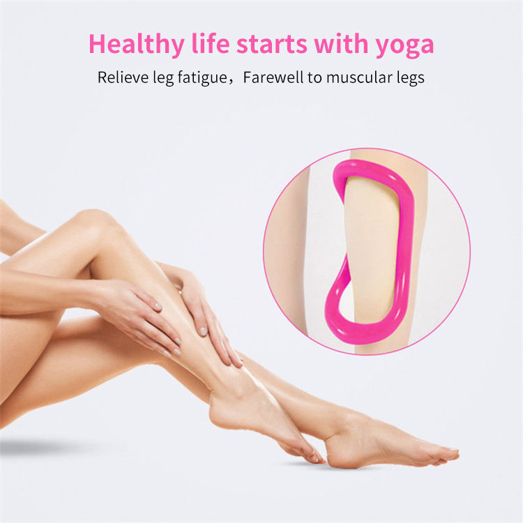 Haiteng Hot Selling Multiple Color Yoga ring Custom Logo High Quality Pilates ring Fitness Exercise Tool Massage Ring Yoga Stretch Ring