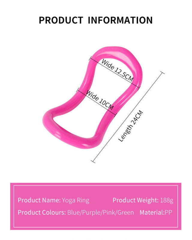 Haiteng Hot Selling Multiple Color Yoga ring Custom Logo High Quality Pilates ring Fitness Exercise Tool Massage Ring Yoga Stretch Ring
