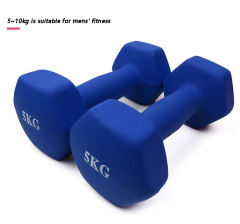 Neoprene Dumbbells Pair 20 lbs Hex Shaped Hand Weights 15lbs Gym Dumbbells neoprene Strength Training Free Weights for Women, Men, Seniors and Youth