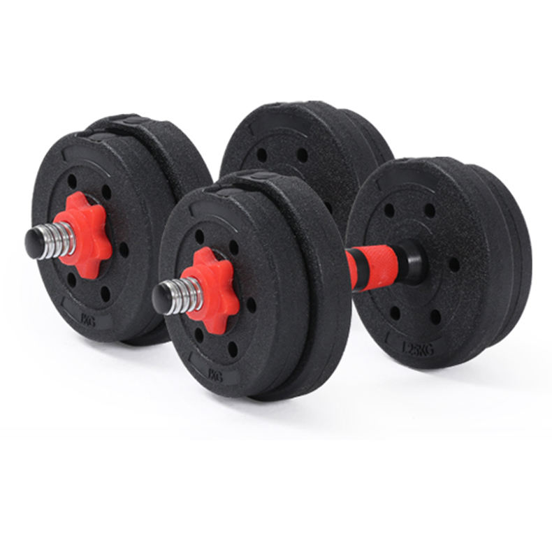 Diva Sports 20kg Or 30kg Adjustable Dumbbell Barbell Weight Set - Pair Of Hand Weights For Gym Fitness Workout