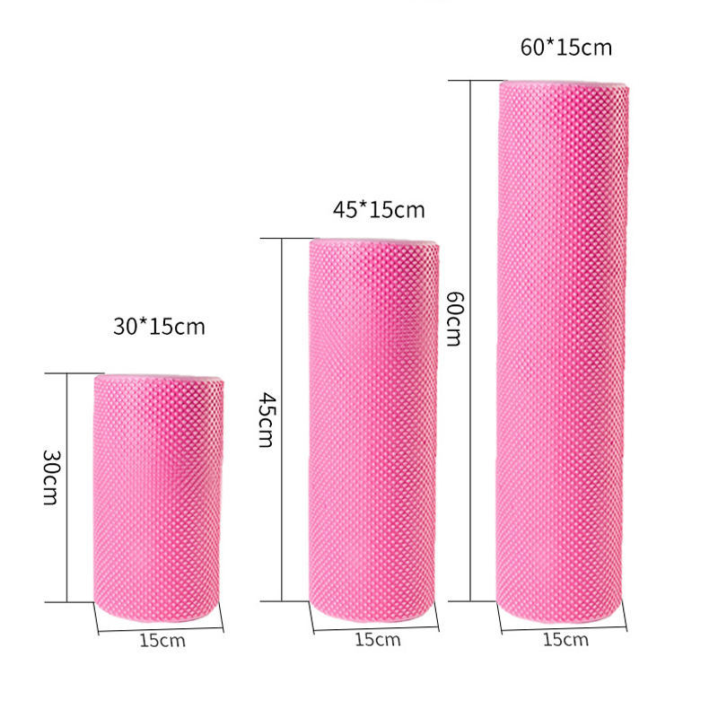 12/ 18/ 24/ 36 inch High density muscle fitness massage foam roller for back Custom logo hollow yoga back eva foam roller stretches for exercise Popular