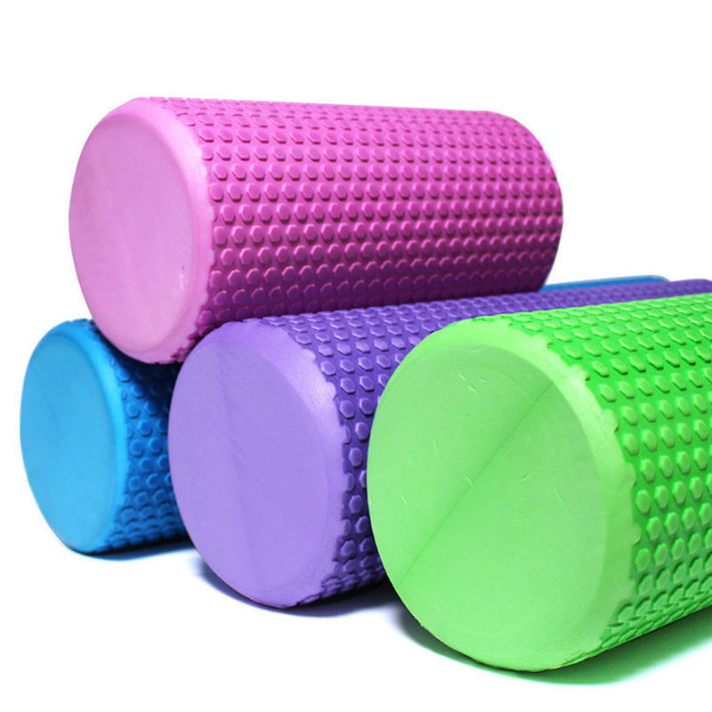 12/ 18/ 24/ 36 inch High density muscle fitness massage foam roller for back Custom logo hollow yoga back eva foam roller stretches for exercise Popular