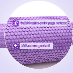 12/ 18/ 24/ 36 inch High density muscle fitness massage foam roller for back Custom logo hollow yoga back eva foam roller stretches for exercise Popular