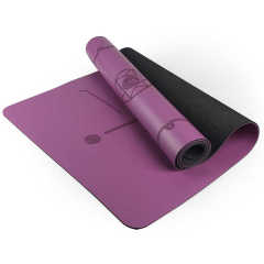 SANFAN yoga mat best Anti Slip Recycled Pilates Black Gym Rubber Floor Mats personalized Eco Friendly Natural Rubber mats Pu Yoga Mat bulk
