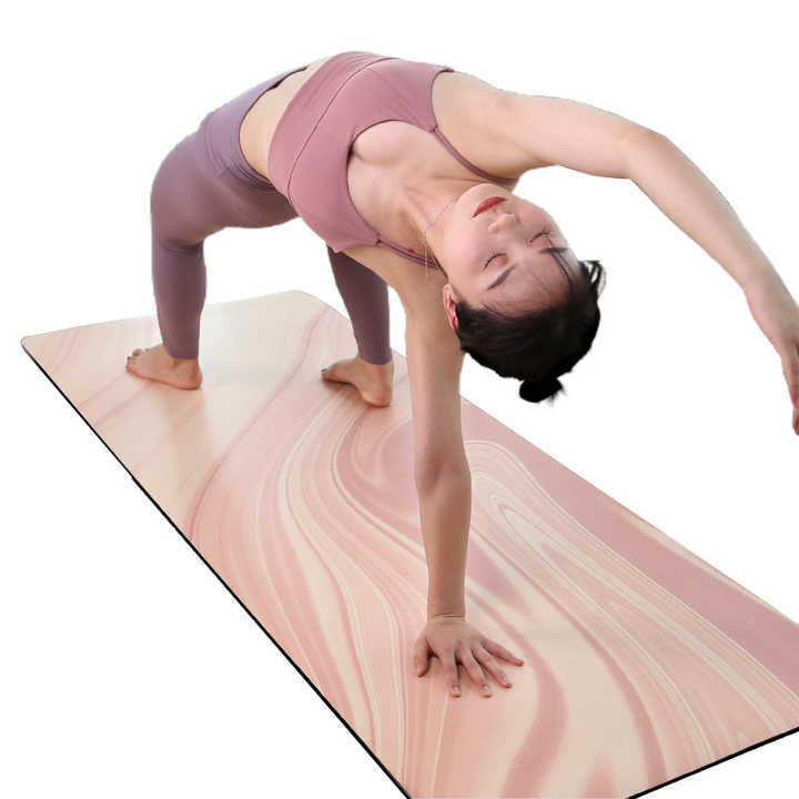 Factory Direct Sale Eco-friendly ProGrip Yoga Mat Exercise Mat Non Slip PU Natural Rubber Mat Gym Pilates Mat 5mm Digital Yoga Mat Large Hot Yoga Mat