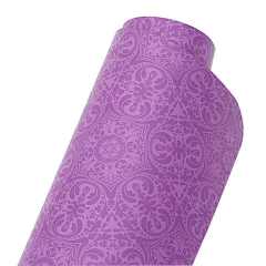 SANFAN Luxury mat Custom Printed Non Toxic Exercise Mat Logo Eco Friendly Natural 5MM Thickness Rubber mat Pu Yoga Mats Wholesalers with yoga mat bag yoga mat strap