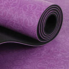 SANFAN Luxury mat Custom Printed Non Toxic Exercise Mat Logo Eco Friendly Natural 5MM Thickness Rubber mat Pu Yoga Mats Wholesalers with yoga mat bag yoga mat strap