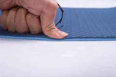 1/4 Thick TPE Yoga Mat Double-Sided,72"x24" Eco-friendly Non-Slip Exercise & Fitness Mat for Men&Women with Carrying Strap