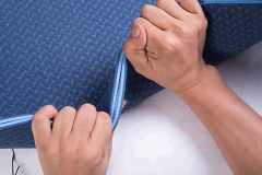 1/4 Thick TPE Yoga Mat Double-Sided,72"x24" Eco-friendly Non-Slip Exercise & Fitness Mat for Men&Women with Carrying Strap
