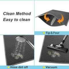Double-Layer Cat Litter Mat Litter Trapping Mat, Urine and Waterproof Material, Washable Easy to Clean, Non-Slip,Litter Mat Scatter Control, Siftin 30 x 22 Inch Large Litter Trapping Mat