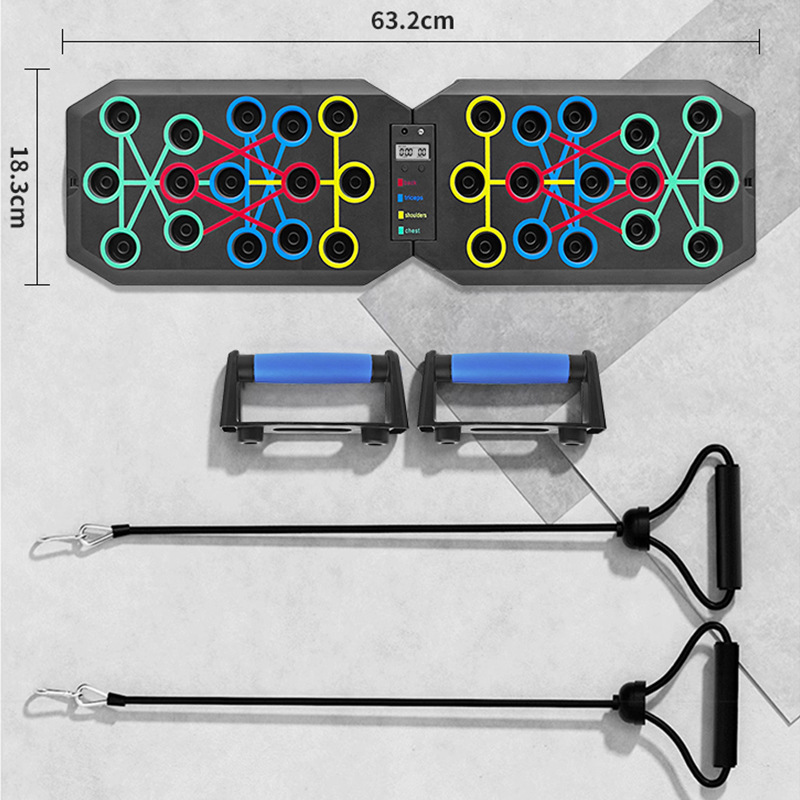 New Design Push Up Rack Board 9 Way Comprehensive Fitness Exercise Workout Folding Push-up Stands Board