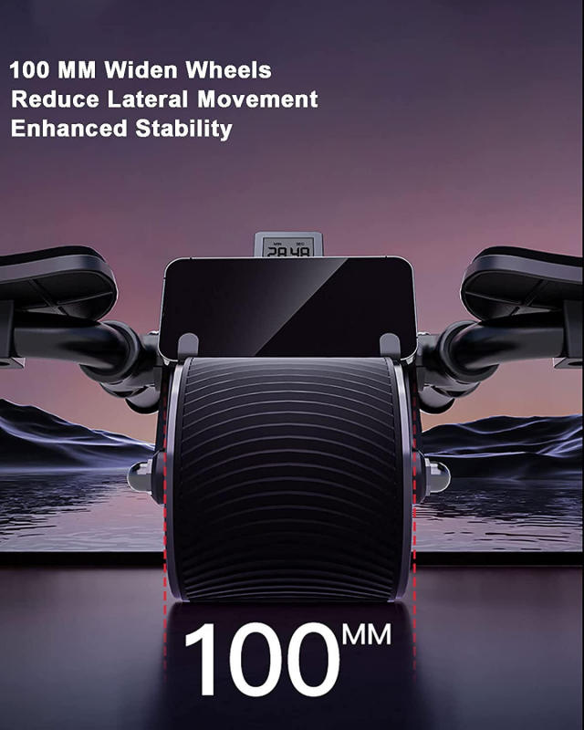 Muscle Training Wear Resistant Ab Power Roller Exercise Gym AB Wheel Roller with Elbow Support