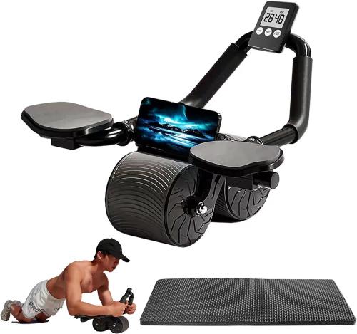 Muscle Training Wear Resistant Ab Power Roller Exercise Gym AB Wheel Roller with Elbow Support