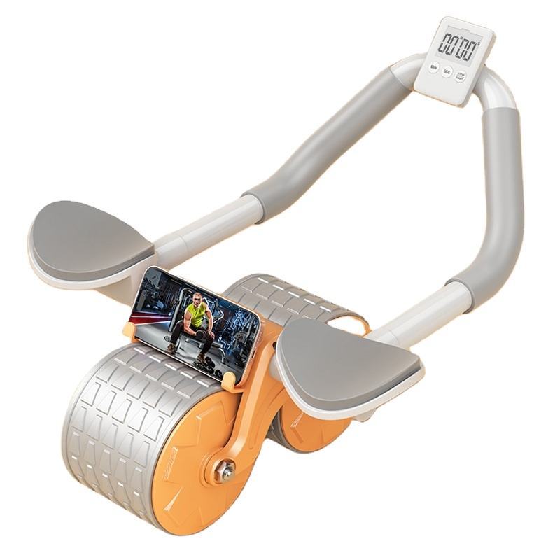 Automatic Rebound Retractable Abdominal Exercise Timing Abdominal Wheel Exercise Roller Wheel for Most Sell Products