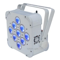 American DJ Light 9pcs*12W 4IN1 RGBA Battery Powered LED Flar Par Light