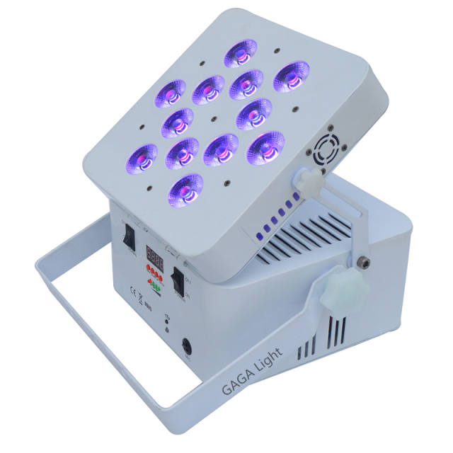 LED 12x18W RGBWA+UV Battery Powered WIRELESS DMX Par Can DJ Uplighting