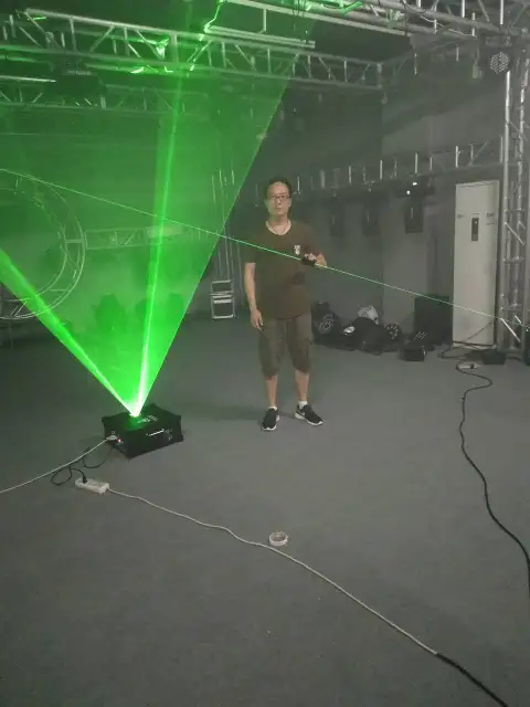 Green 100mw laser hand double