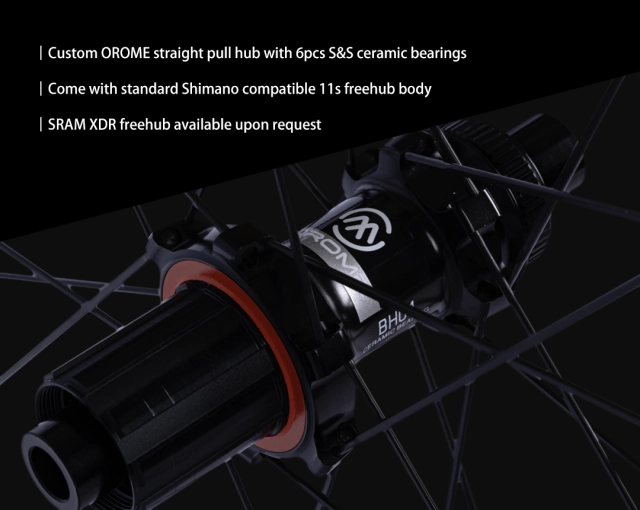 OROME Valar BH45D Disc Brake Road Carbon Wheelsets.