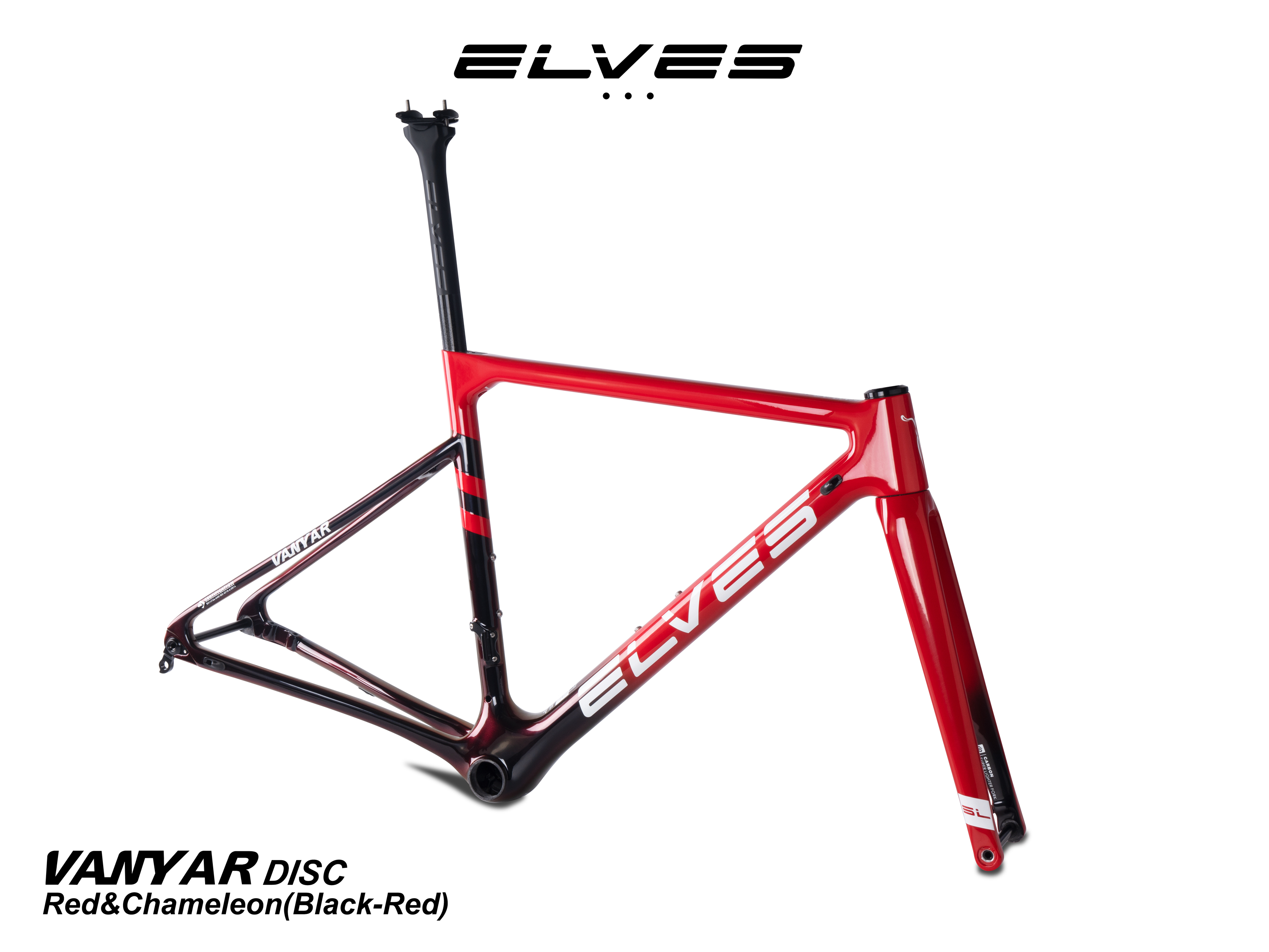 2022 ELVES VANYAR Full Carbon DISC Road Framesets, Superlight Disc Road  Frame