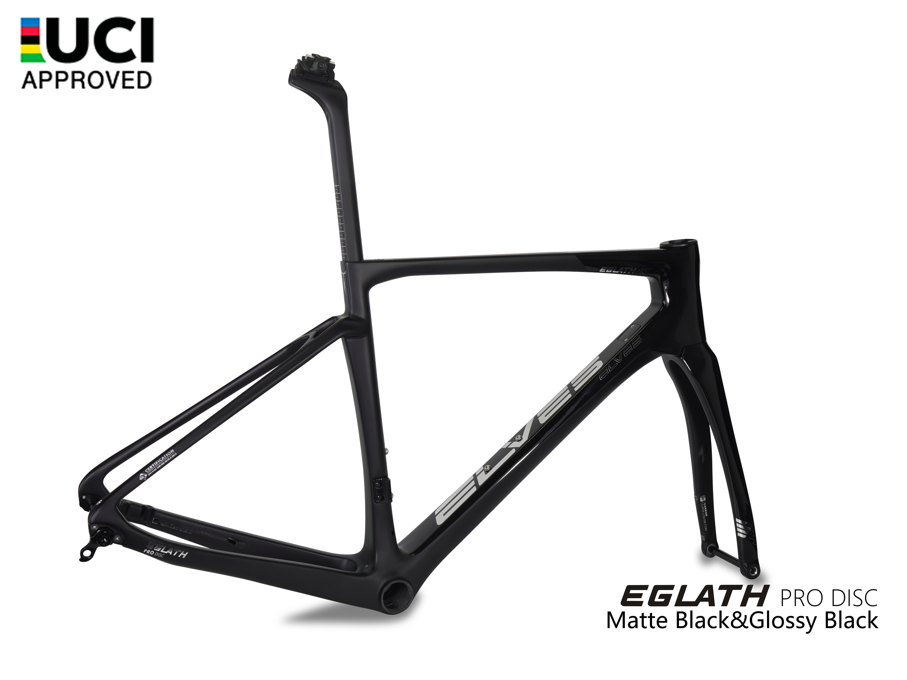 パーツ elves eglath pro + deda vinci ELVES Eglath Pro Disc Road Framesets, all-rounder, Carbon