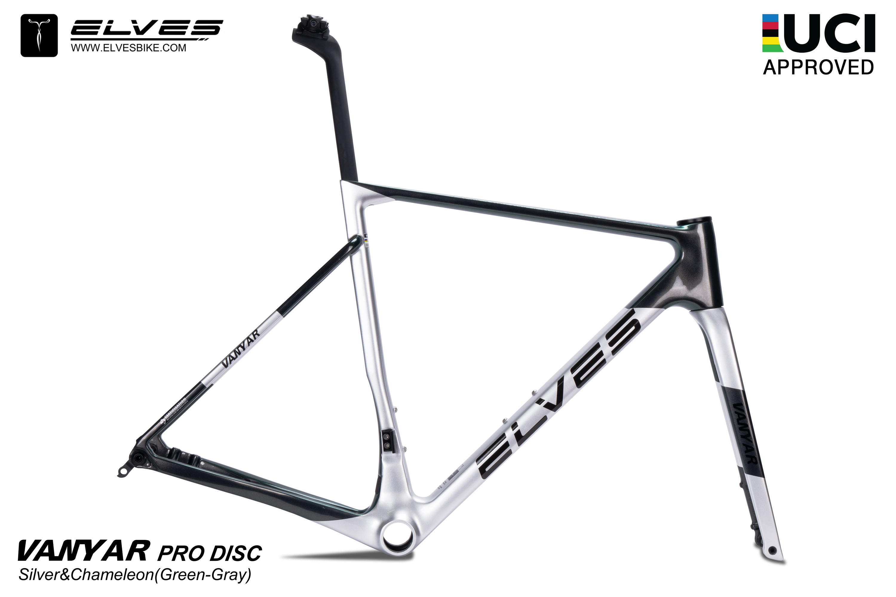 UCI Approved, ELVES Vanyar Pro Disc Road Framesets, Superlight