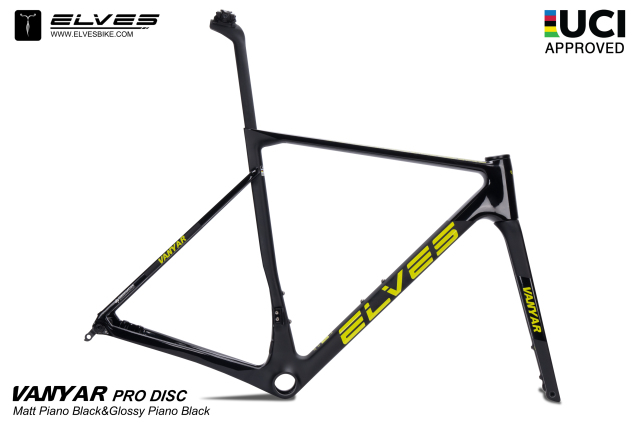 UCI Approved, ELVES Vanyar Pro Disc Road Framesets, Superlight  Full Carbon Disc Road Frame