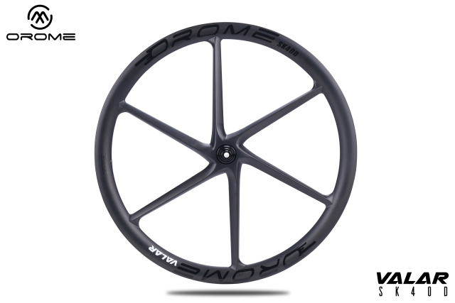 OROME VALAR SK40D Road Disc Wheelset - ALL CARBON SIX SPOKE SUPER-LIGHT WHEELSET