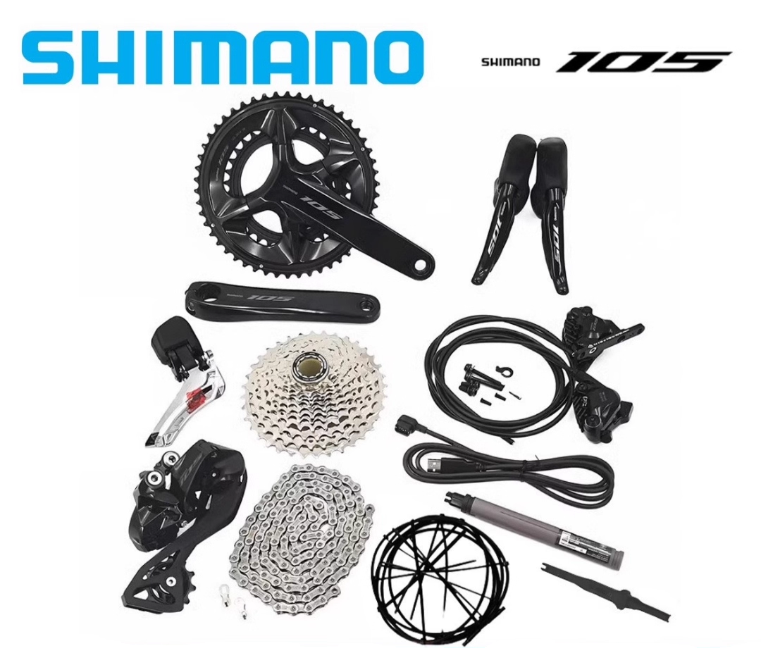 Shimano 105 Di2 Groupset (without rotors and BB) (Please note: Sold exclusively with Elves frames; not sold separately)