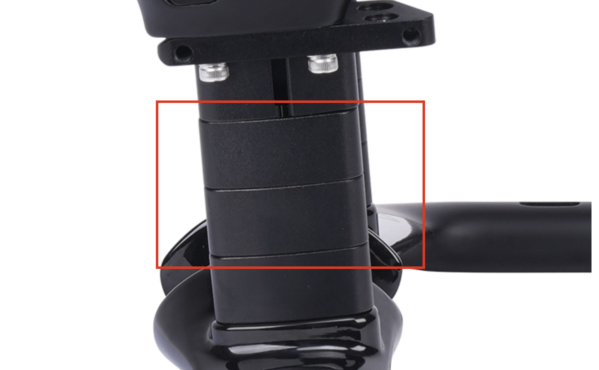 Stack extension pack for the AeroRay Pro and AeroRay Sport handlebar.