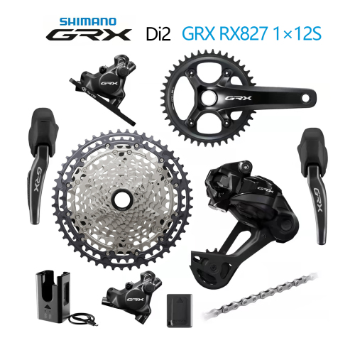 Shimano GRX Di2 RX827 Gravel 1x12S Groupsets(without rotors and BB) (Please note: Sold exclusively with Elves frames; not sold separately)