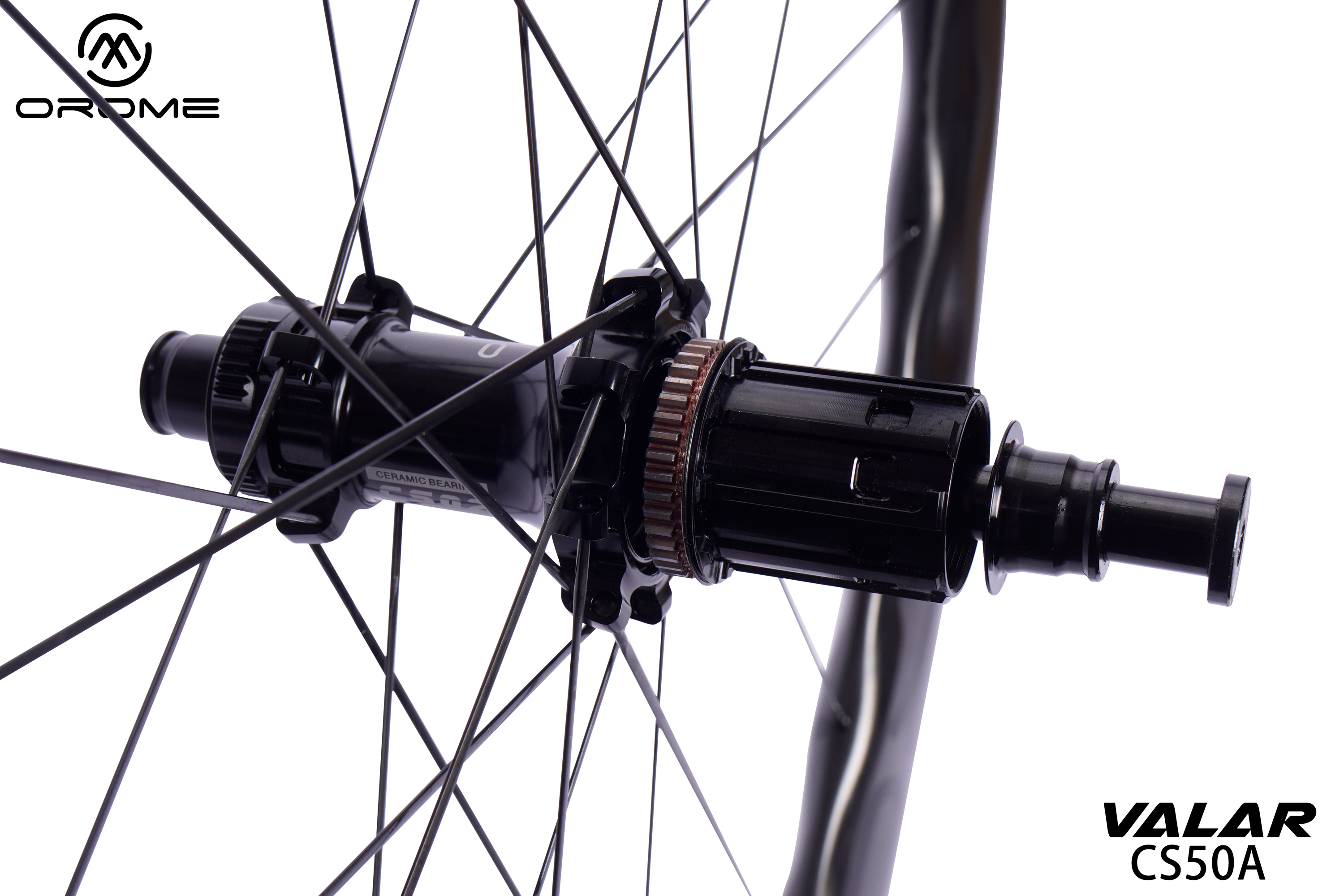 OROME VALAR CS50A 50mm Wave Aero Carbon Disc Wheelset, Sapim Spokes