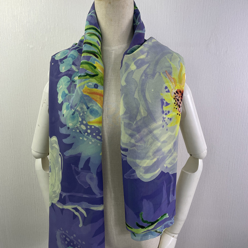 printing chiffon scarf