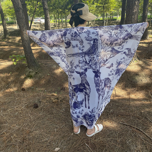 printing chiffon scarf 140A640