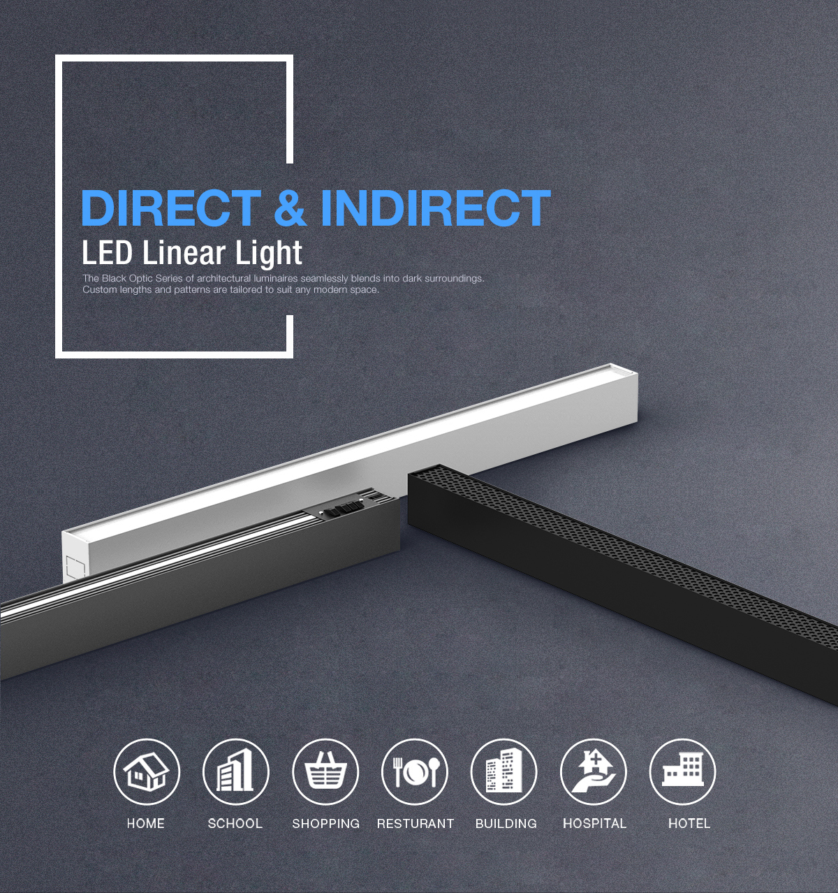 Direct & Indirect LED Linear Light,New Products